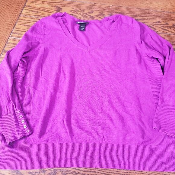 Lane Bryant purple Lightweight sweater  size 22/24 - Picture 1 of 6